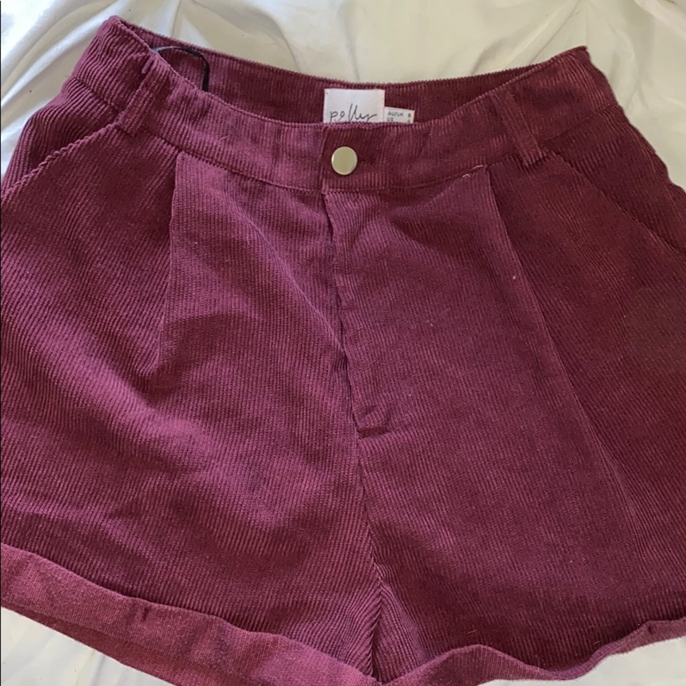 Maroon Princess Polly shorts